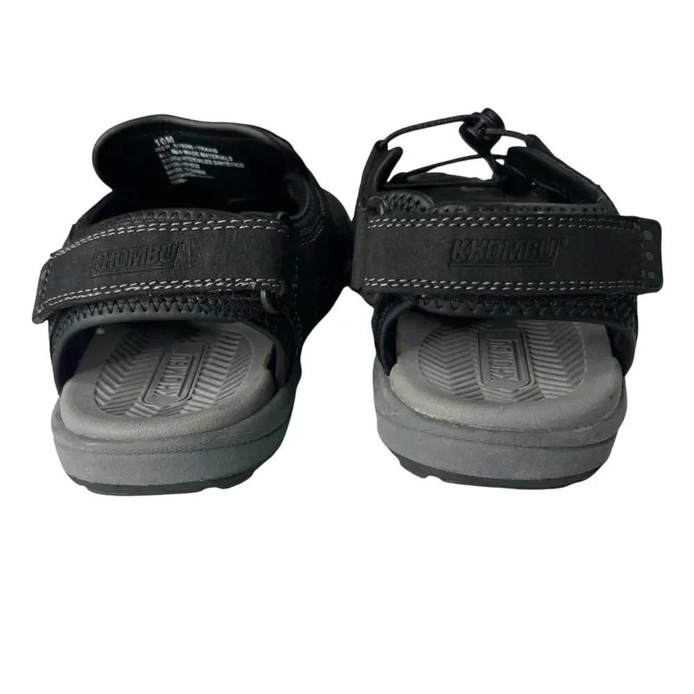 Khombu Mens Travis Black Sandals Size 10 Active Outdoor Hiking Gorpcore Granola